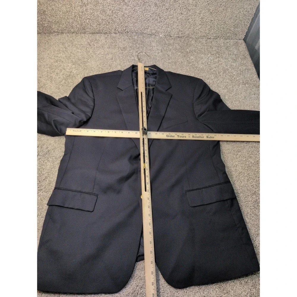 Brooks Brothers‎ 346 Madison Fit Navy Blue Wool Blazer Gold Buttons Mens 46R